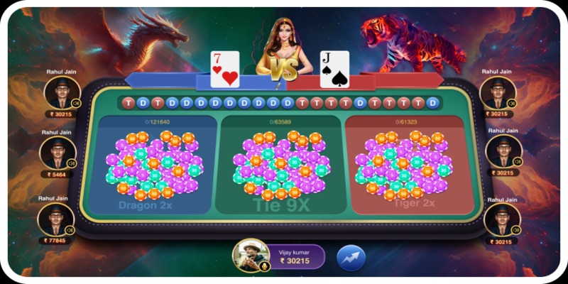 Cần nắm cách tính điểm trong bài Rồng Hổ online